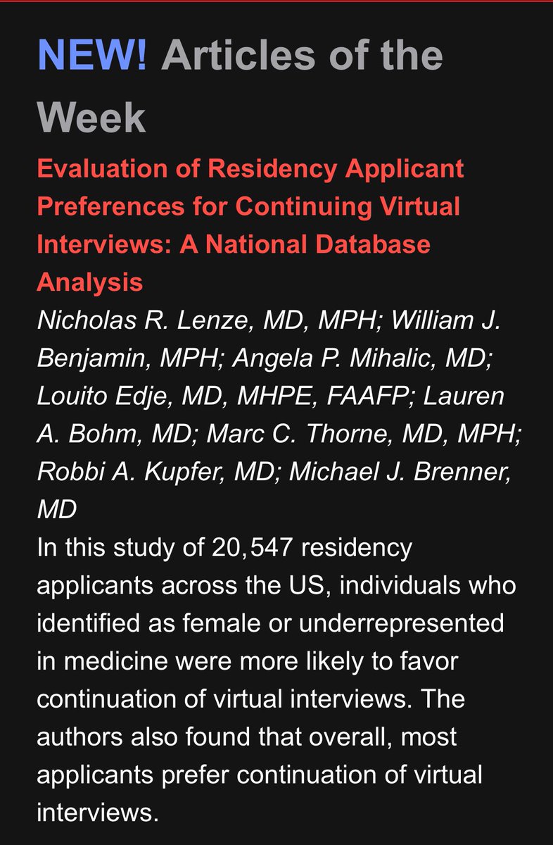 Lou Edje, MD, MHPE, FAAFP (she/her) (@ledje) on Twitter photo Check out our article in <a href="/JournalofGME/">JGME</a> on virtual interviewing in residency. meridian.allenpress.com/jgme/article/1… <a href="/UMichMedSchool/">University of Michigan Medical School</a> <a href="/umichmedicine/">Michigan Medicine</a> <a href="/acgme/">ACGME</a> Check out our article in <a href="/JournalofGME/">JGME</a> on virtual interviewing in residency. meridian.allenpress.com/jgme/article/1… <a href="/UMichMedSchool/">University of Michigan Medical School</a> <a href="/umichmedicine/">Michigan Medicine</a> <a href="/acgme/">ACGME</a>