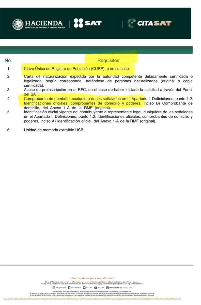 ¿A qué le hacemos caso?

Mientras el Comunicado SAT 055-2024 informa que para la inscripción en el RFC y la obtención de la e.firma de personas físicas ya no es necesario presentar la CURP ni el comprobante de domicilio, siempre que la credencial para votar esté vigente y tenga