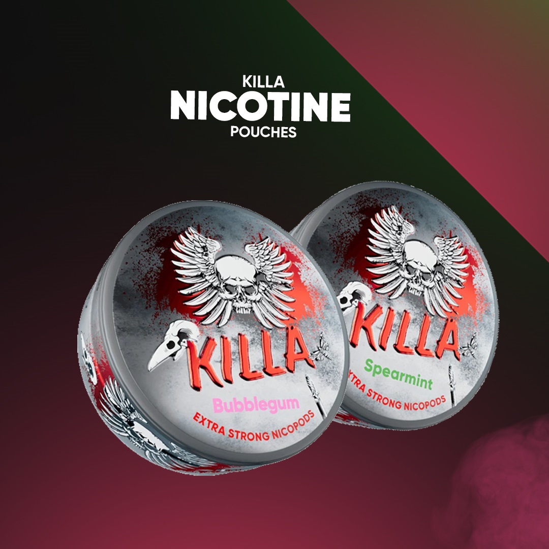 Vapour Vape offers Killa Nicotine Pouches Snuss/Nicopods as a convenient, satisfying alternative to traditional smoking.

tinyurl.com/yc6rpxhz

#killa #nicotinepouches #disposablevape #podkit #flavour