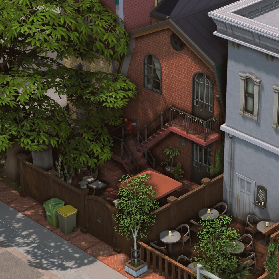 Sunny morning in the city 🌞 /Sims 4