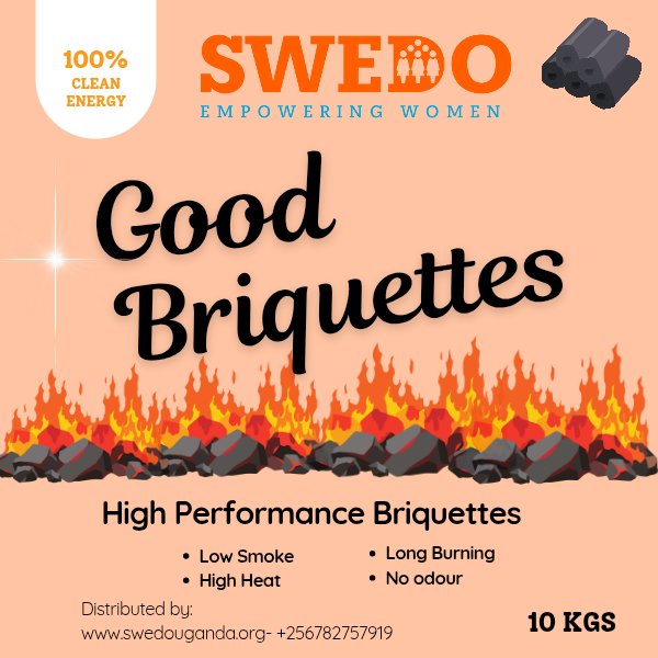 KizzaMariah's tweet photo. Hello good people! 👋 I have over 50tons of high quality carbonised briquettes, UNBS certified, smartly packaged! 🚀💨
Try Swedo Briquettes! 🚀💨
1 briquette burns for 90mins! 🔥💪
50kg pack: 90,000 UGX.
Order now: 0782757919 📞
Feel free to place your orders or refer! 🤝 https://t.co/d04srOg6VT