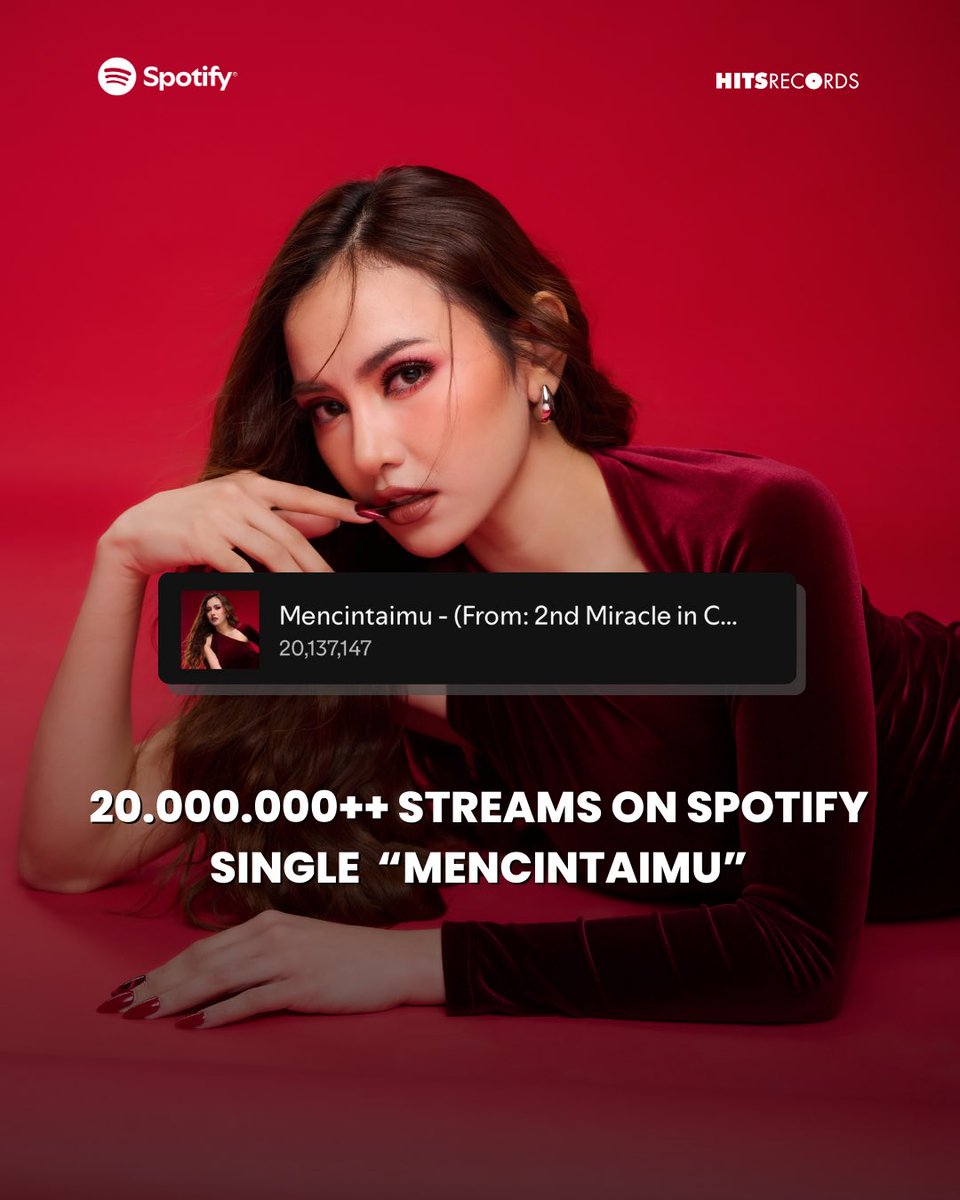 HITS RECORDS (@hitsrec) on Twitter photo Congratulations <a href="/Mahalinidisini/">Mahalini Raharja</a> lagu βMencintaimuβ sudah mencapai 20M streams on spotify! Terimakasih teman-teman yang sudah suka dengan lagu nyaπ€π«Άπ»
#mahalini #mahaliniraharja #hitsrecords Congratulations <a href="/Mahalinidisini/">Mahalini Raharja</a> lagu βMencintaimuβ sudah mencapai 20M streams on spotify! Terimakasih teman-teman yang sudah suka dengan lagu nyaπ€π«Άπ»
#mahalini #mahaliniraharja #hitsrecords