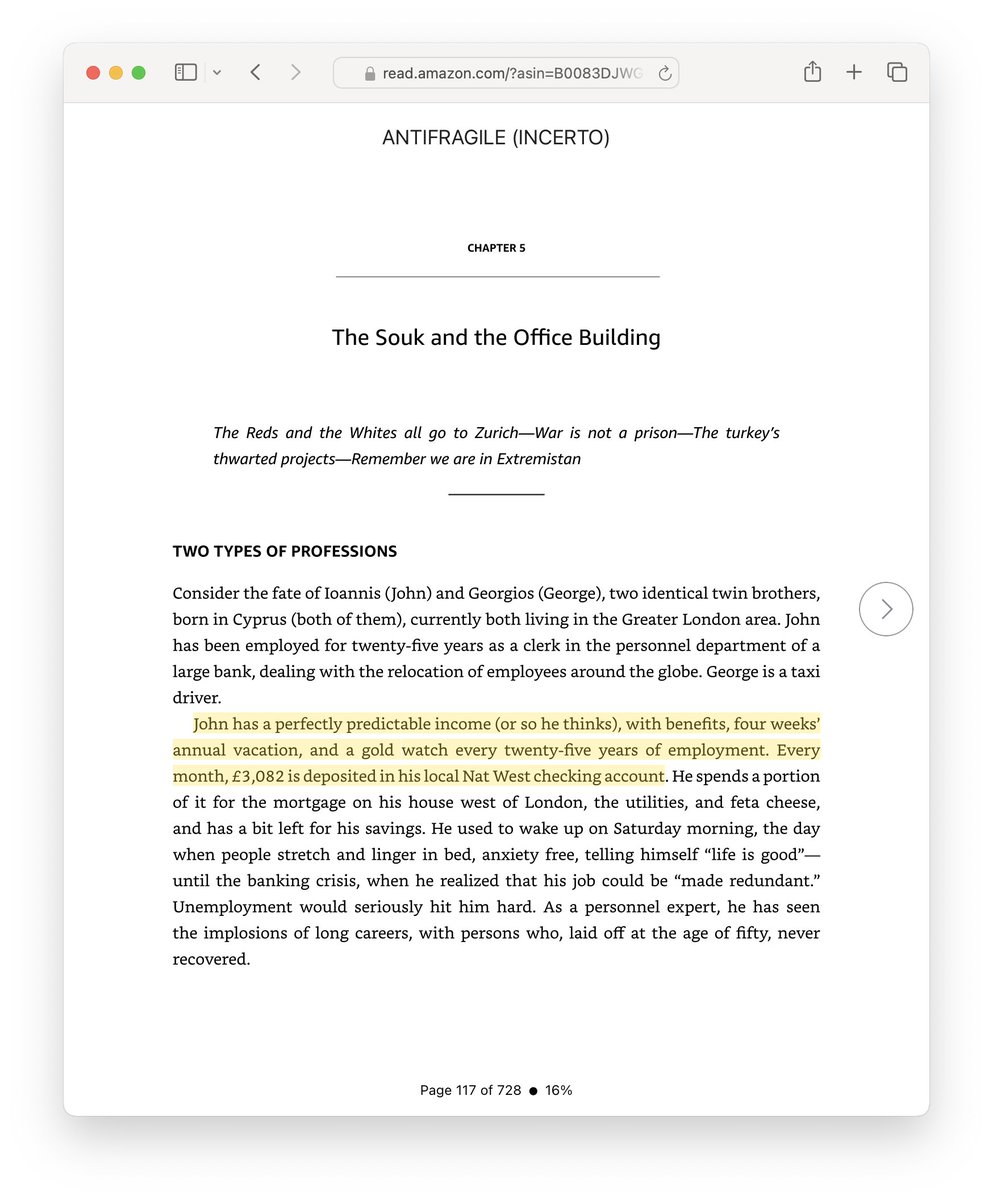 dvassallo's tweet image. The story from Antifragile that influenced me the most: