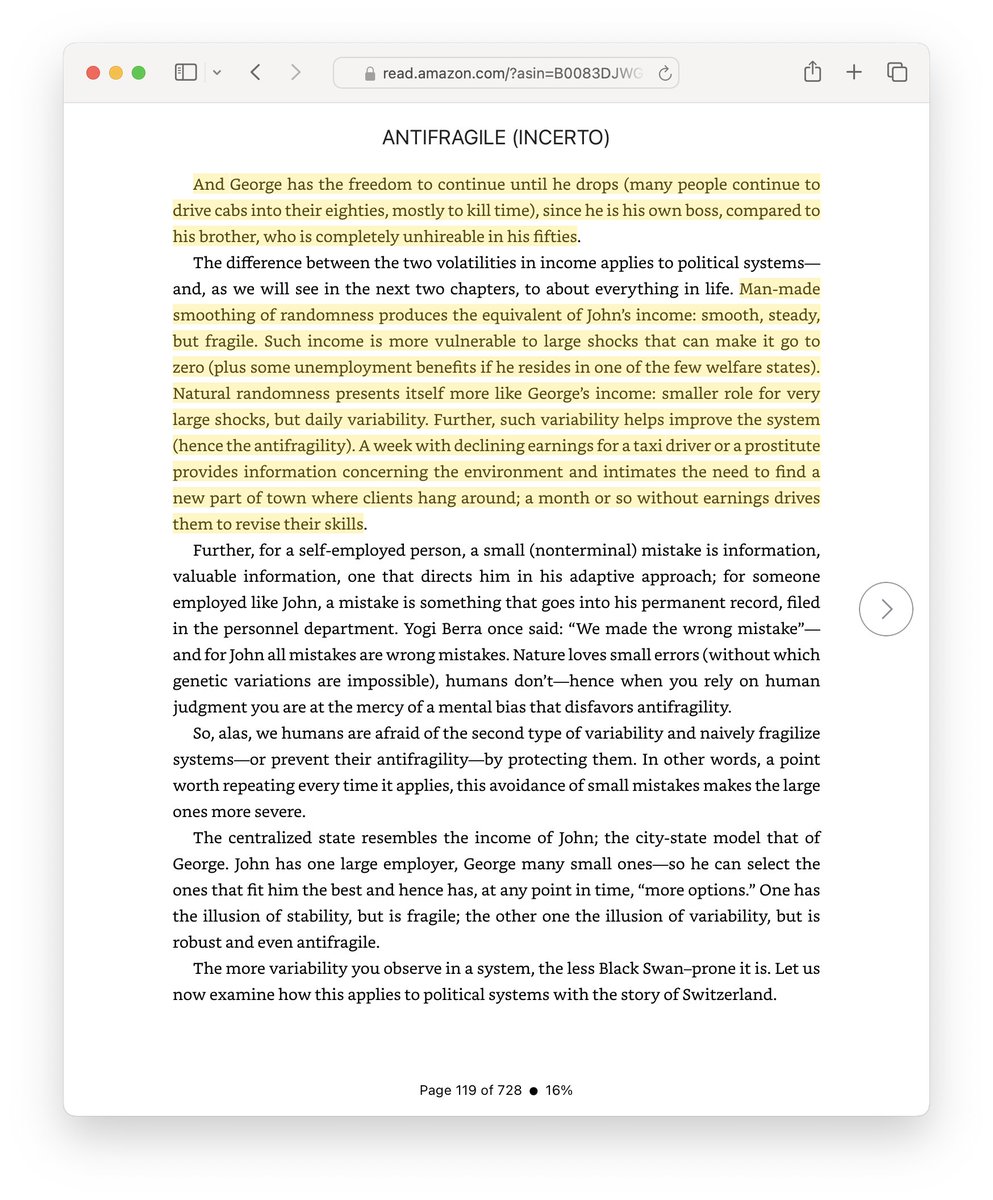 dvassallo's tweet image. The story from Antifragile that influenced me the most: