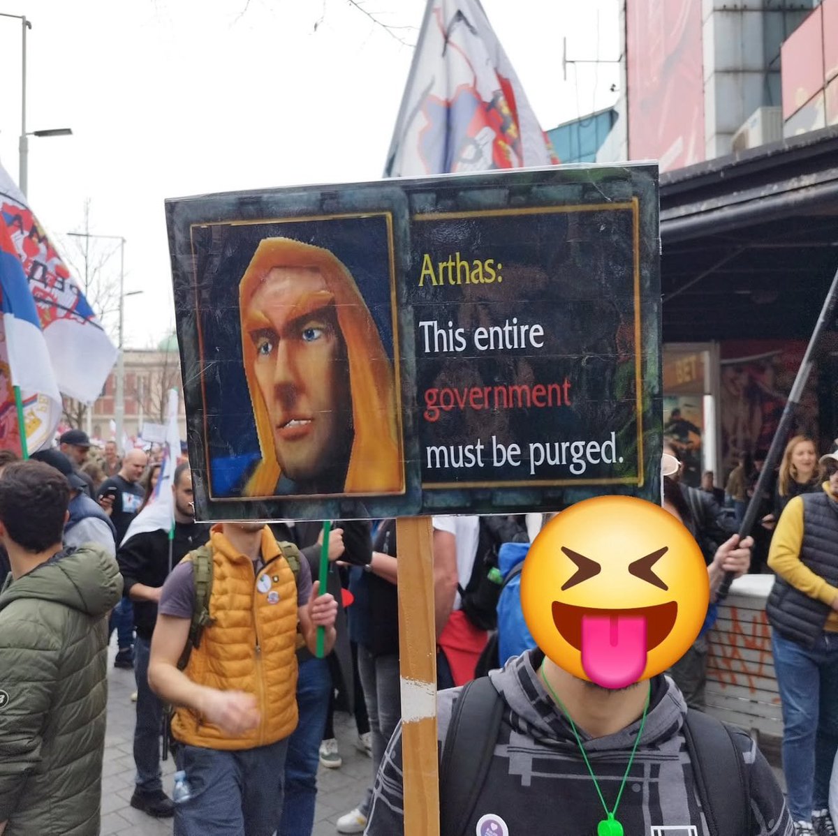 corruption in the serbian government got so bad that the warcraft players left their houses to protest