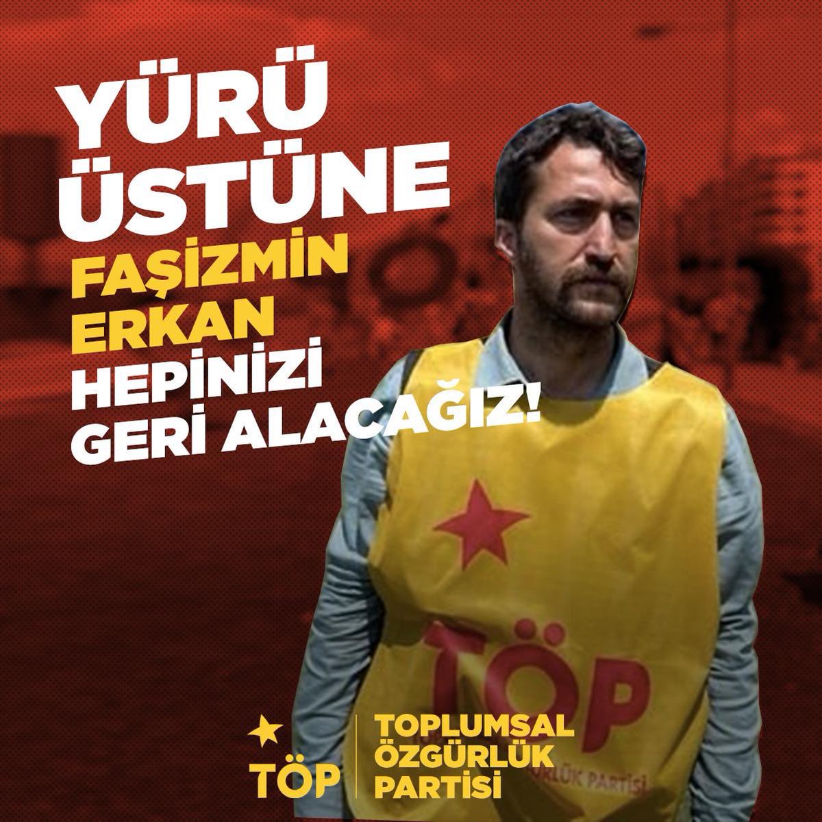 Durduramayacaklar halkın coşkun akan selini!
İzmir İl Sözcümüz, Merkez Koordinasyon üyemiz Erkan Gökber İzmir’de halkın iradesine sahip çıktığı, siyasi darbeye dur dediği için talimatlı bir hukuk kararıyla tutuklandı. 
Kayyuma, siyasi darbeye karşı ses çıkardığı için şimdiye