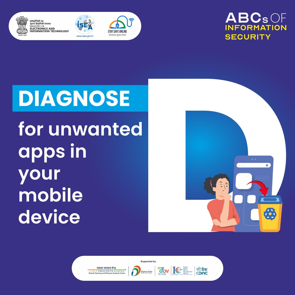 SSOIndia's tweet image. 🔍 𝗗𝗶𝗮𝗴𝗻𝗼𝘀𝗲 & 𝗱𝗲𝗹𝗲𝘁𝗲 𝘂𝗻𝘄𝗮𝗻𝘁𝗲𝗱 𝗮𝗽𝗽𝘀! 𝗦𝘁𝗮𝘆 𝘀𝗲𝗰𝘂𝗿𝗲. 📱🚀
#CyberSecurity #StaySafeOnline #MobileSecurity #AppSafety #DigitalWellness #OnlinePrivacy #SecureYourPhone #DataProtection #DeleteUnwantedApps #MobileHygiene #SafeBrowsing #StayAlert…