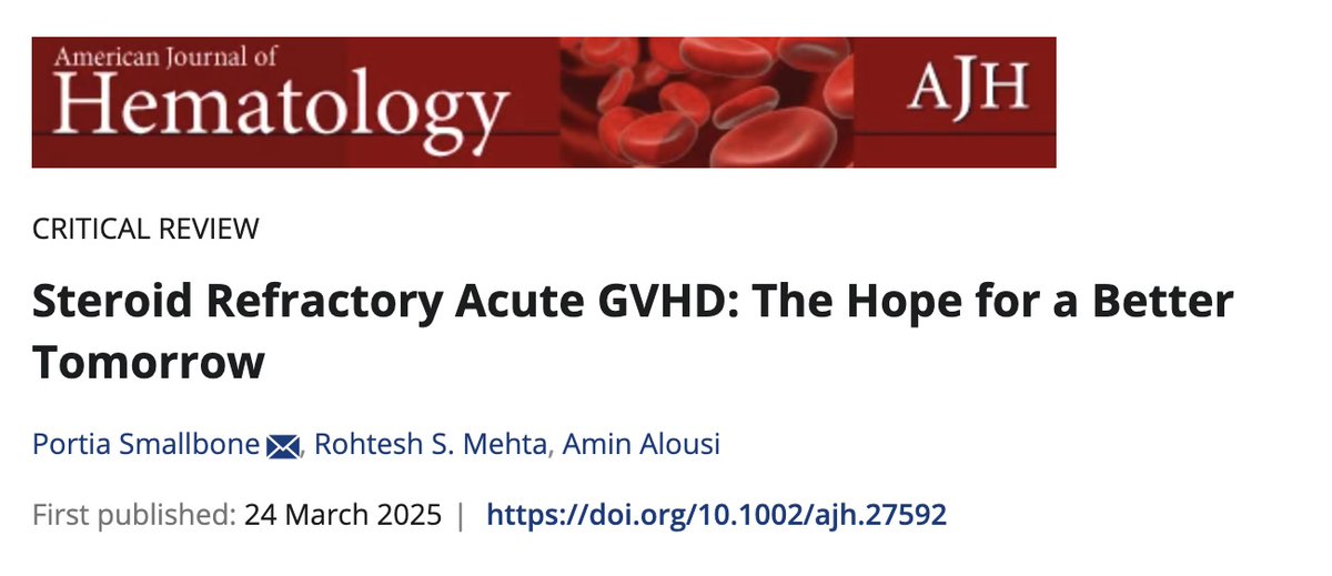 Portia Smallbone (@portiasmallbone) on Twitter photo Sharing our review on SR-aGVHD: The Hope for a Better Tomorrow, just out in <a href="/AjHematology/">AmericanJournalofHematology</a>. Thank you to <a href="/WileyGlobal/">Wiley</a> for the video abstract!
<a href="/MDAndersonNews/">MD Anderson Cancer Center</a> #bmtsm #gvhd
onlinelibrary.wiley.com/doi/abs/10.100… Sharing our review on SR-aGVHD: The Hope for a Better Tomorrow, just out in <a href="/AjHematology/">AmericanJournalofHematology</a>. Thank you to <a href="/WileyGlobal/">Wiley</a> for the video abstract!
<a href="/MDAndersonNews/">MD Anderson Cancer Center</a> #bmtsm #gvhd
onlinelibrary.wiley.com/doi/abs/10.100…