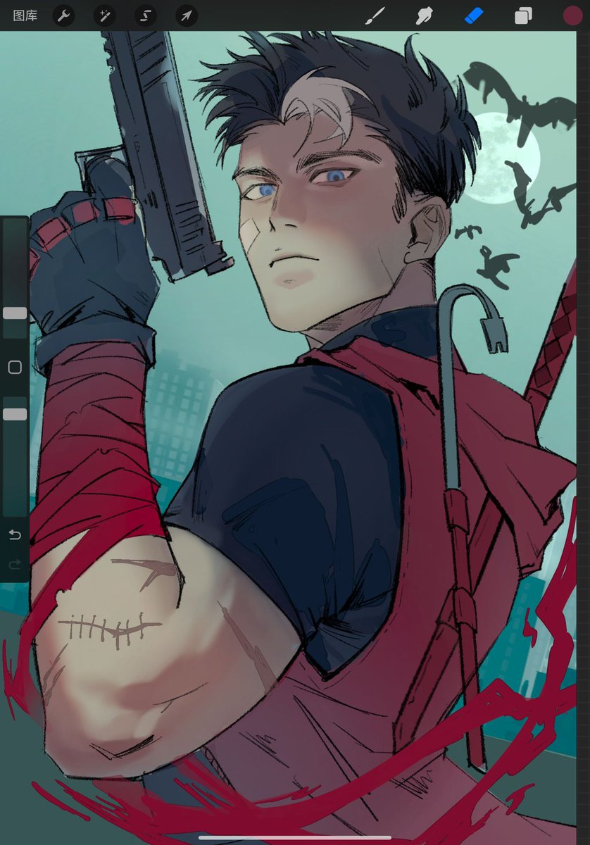 底色画好了，今天就画到这里，下次再细化 #jasontodd