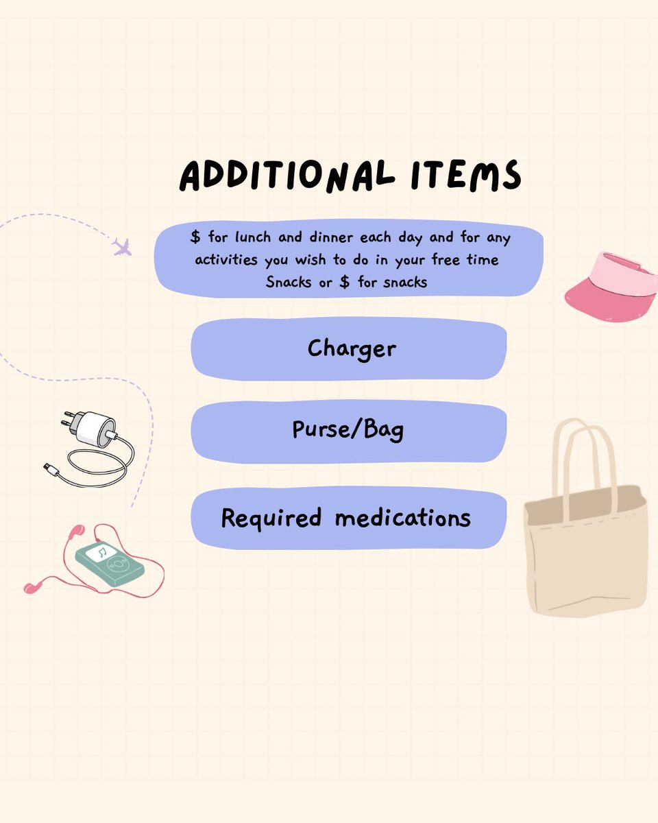 SLC is just around the corner! Here’s a quick list of what to bring!!😆🤗 <a href="/RuCoCTE/">RuCo CTE</a> <a href="/stewartscreekhs/">Stewarts Creek High School</a>