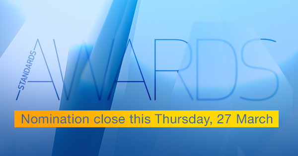 ⏳Final call for nominations for the 2025 Standards Awards! Don't miss the chance to honour those who have made significant contributions to standards development. Nominations close this Thursday, 27 March: standards.org.au/engagement-eve…