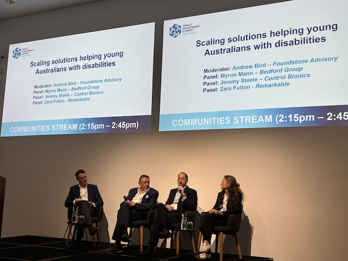 Control_Bionics's tweet image. 📢 Control Bionics at #ImpactInvestingSummit
Our CEO Jeremy Steele spoke on the panel "Scaling Solutions Helping Young Australians with Disabilities", sharing how #tech #innovation is improving access to assistive communication, mobility &amp;amp; rehab.
#AssistiveTechnology #NeuroTech