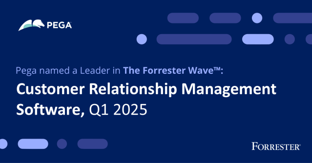 deepakvis's tweet photo. Pega is proud to be named a leader in The Forrester Wave™: Customer Relationship Management Software, Q1 2025. According to the Forrester report, “Pegasystems is a trusted choice for large enterprises with complex environments and process-centric... https://t.co/8kSIsInKBn https://t.co/oeW6voRck3