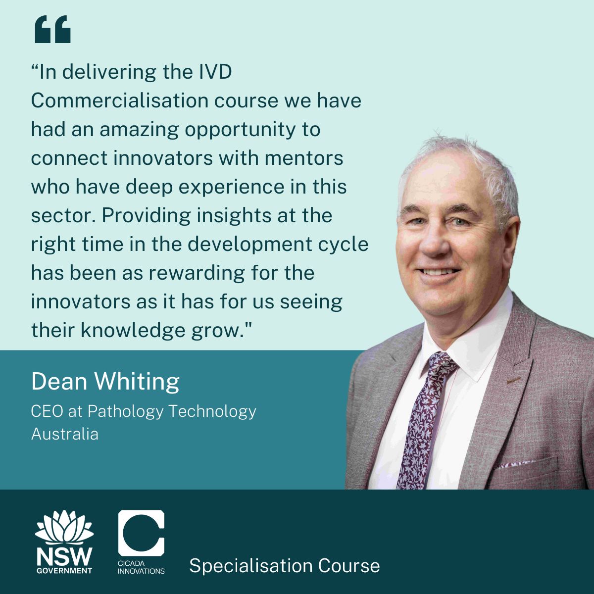 NSW Medical Research (@medresearchnsw) on Twitter photo Gain industry-led guidance w/ #Diagnostics specialisation course, part of <a href="/NSWHealth/">NSW Health</a> #commercialisation Training Program. Delivered in partnership w/ ‌<a href="/PathTechnology/">Pathology Technology Australia</a>, Aus' peak industry body representing manufacturers & importers of diagnostics. cicadainnovations.com/programs/ctp-s…
#medtech Gain industry-led guidance w/ #Diagnostics specialisation course, part of <a href="/NSWHealth/">NSW Health</a> #commercialisation Training Program. Delivered in partnership w/ ‌<a href="/PathTechnology/">Pathology Technology Australia</a>, Aus' peak industry body representing manufacturers & importers of diagnostics. cicadainnovations.com/programs/ctp-s…
#medtech