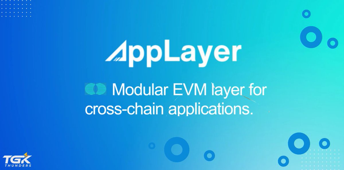 TGKThunders's tweet photo. The Evolution of EVM: Modular Blockchains
One of the key advancements in modular blockchain technology is @AppLayerLabs
What is AppLayer?
- #AppLayer is a modular blockchain composed of multiple layers, including an EVM, stateful pre-compiles, and chain abstraction.
The AppLayer Network consists of three main components:
Blockchain Development Kit (BDK): A comprehensive toolkit with detailed documentation, enabling developers to build their own AppLayers with maximum flexibility.
EVM Network: Built on the BDK, this network supports the deployment of EVM smart contracts while scaling through C++ stateful pre-compiles.
Chain Abstraction Network (CAN): A system that facilitates seamless bridging of data and assets between app-specific chains and external chains.
How Can You Benefit?
By participating in staking, you can earn AppLayer’s native token $APPL. Simply stake ETH, USDC, or USDT and start earning rewards.
Start staking here: https://t.co/RHnostD2td