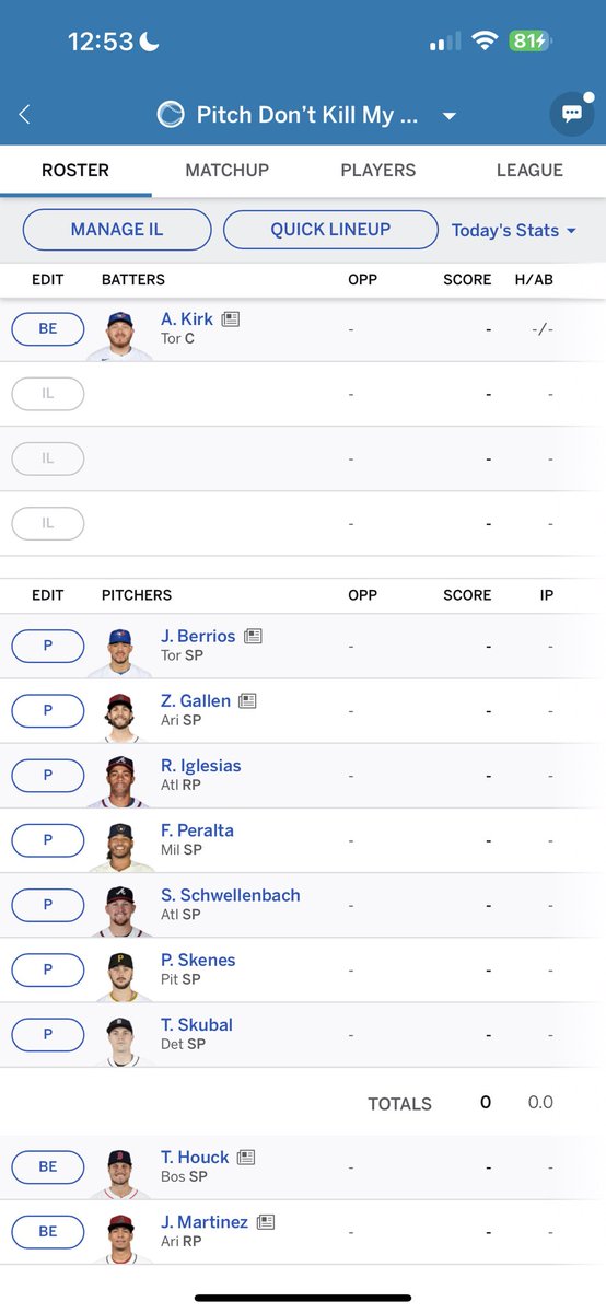 Thecoachcapper's tweet photo. This is my first year doing fantasy baseball. I had the 7th pick. Talk to me let me know how I did. Let’s talk some baseball.
#FantasyBaseball #espnbaseball #FANTASYBOYS #baseballlife https://t.co/wlxlquPj6i