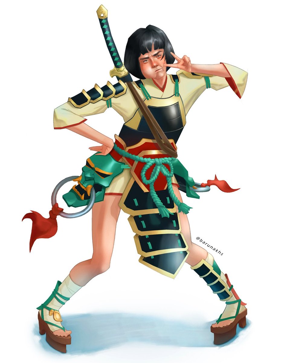 barunakhs's tweet photo. Samurai girl soldier 👹
.
.
.
#characterconcept #characterdesigns #characterdesign #conceptartcharacter #dndcommissions #fantasycharacter #charactercommissions #commissions #opencommissions #fantasycommission https://t.co/250bEQgaXf