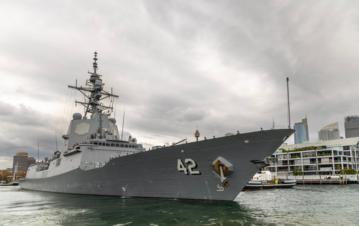 #HMASSydney departs Fleet Base East to embark on Navy's second regional presence deployment for 2025

📸 CPOIS Helen Frank