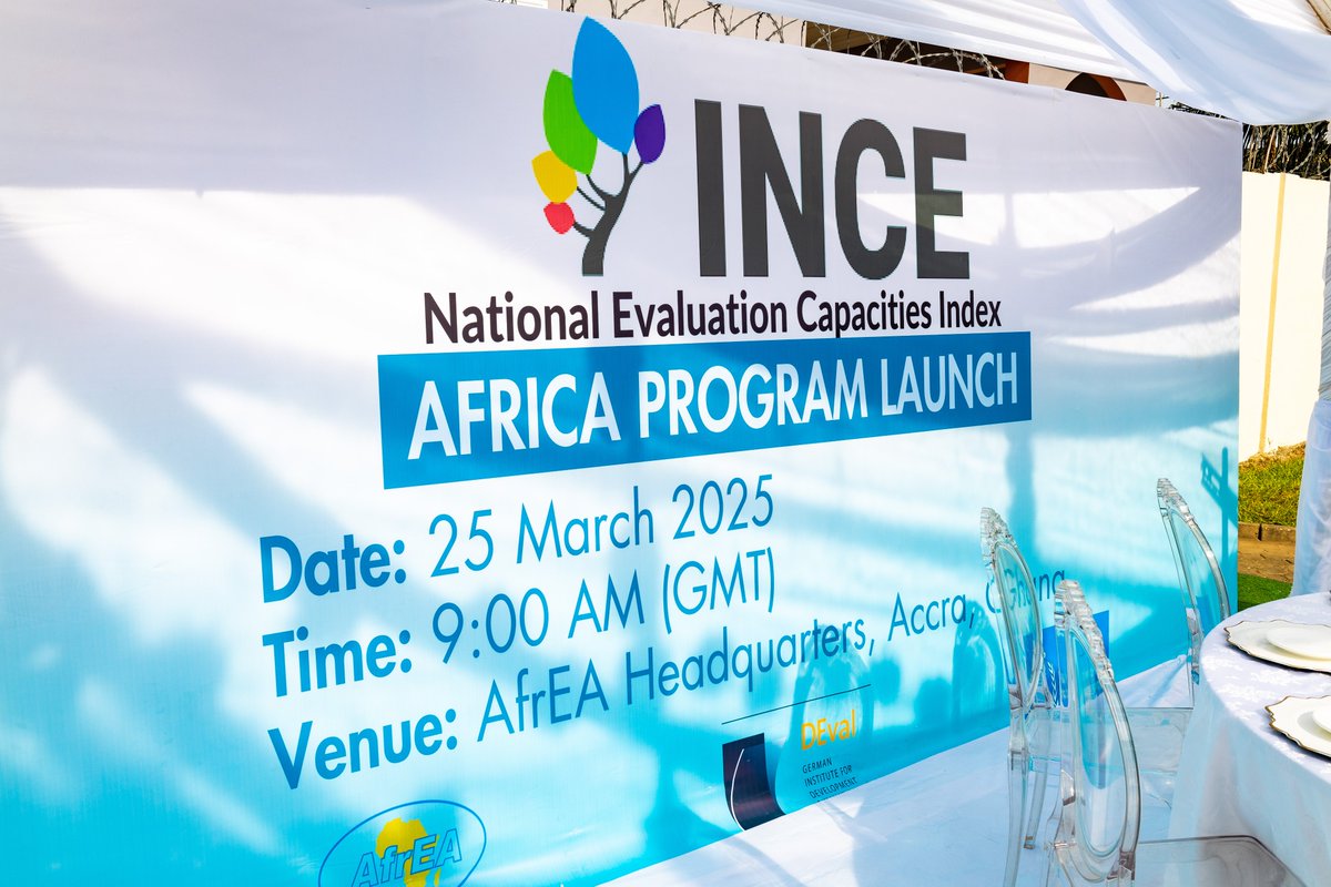 tweet_afrea's tweet image. Yesterday, in collaboration with the German Institute for Development Evaluation and the @WFP, we launched activities to undertake the National Evaluation Capacities Index (#INCE) in Africa, at the Headquarters of the African Evaluation Association (AfrEA) in Accra, Ghana.

This