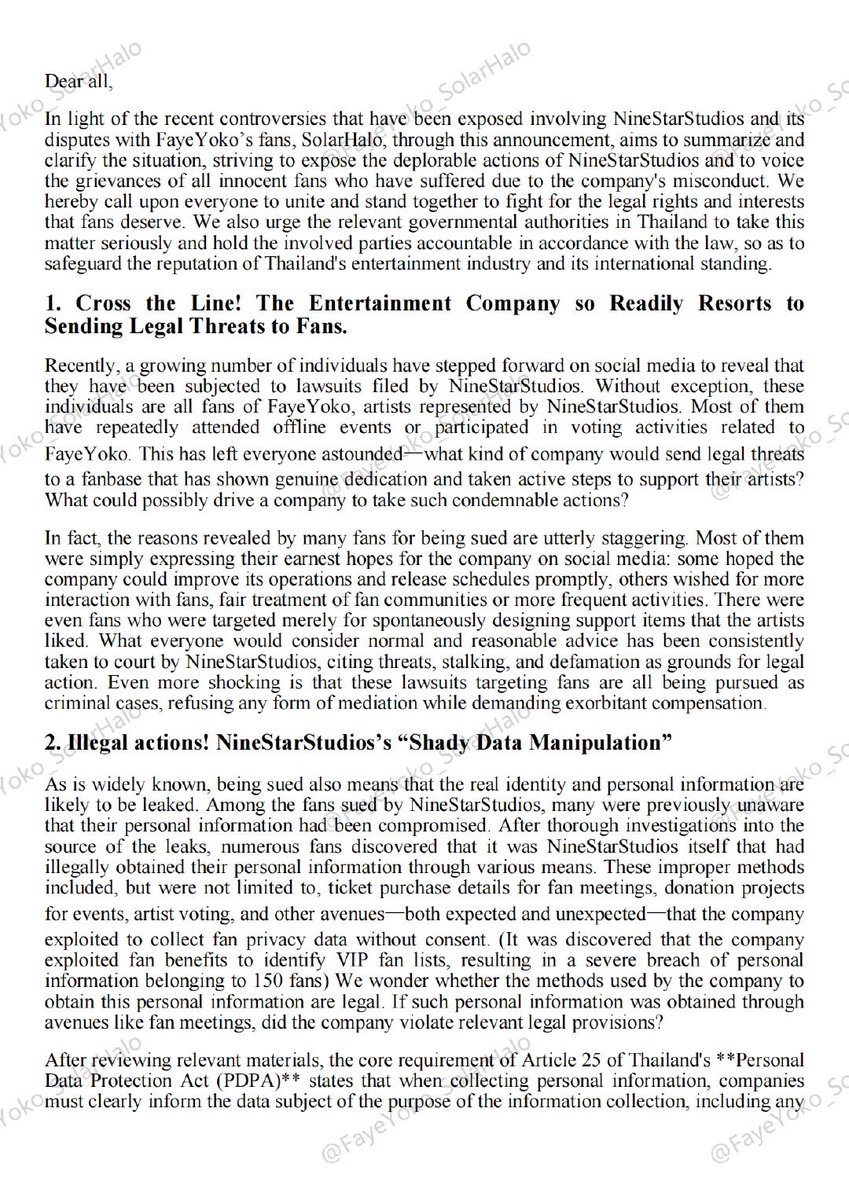 As1641561567828's tweet photo. For the rights and interests of our consumers, and for the sake of fayeyoko, let justice come!
@ingshin
@ppoliceofficial
@pdpathailand
@MFAThai
@MOTS_Thailand
NINESTAR IS DESPERATE
#FansPushForTruth https://t.co/jev1hWmu2y
