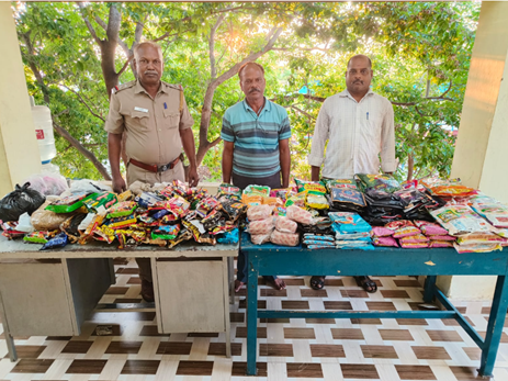 On 25.03.2025  Mayiladuturai RPS IRP &amp;  Team seized 25 kg of Tobacco while checking in T.No. 22536 BSBS RMM EXP  front General Compartment.Handed over to the Food Safety Department. The good work done by special team is appreciated by GRP senior officers.