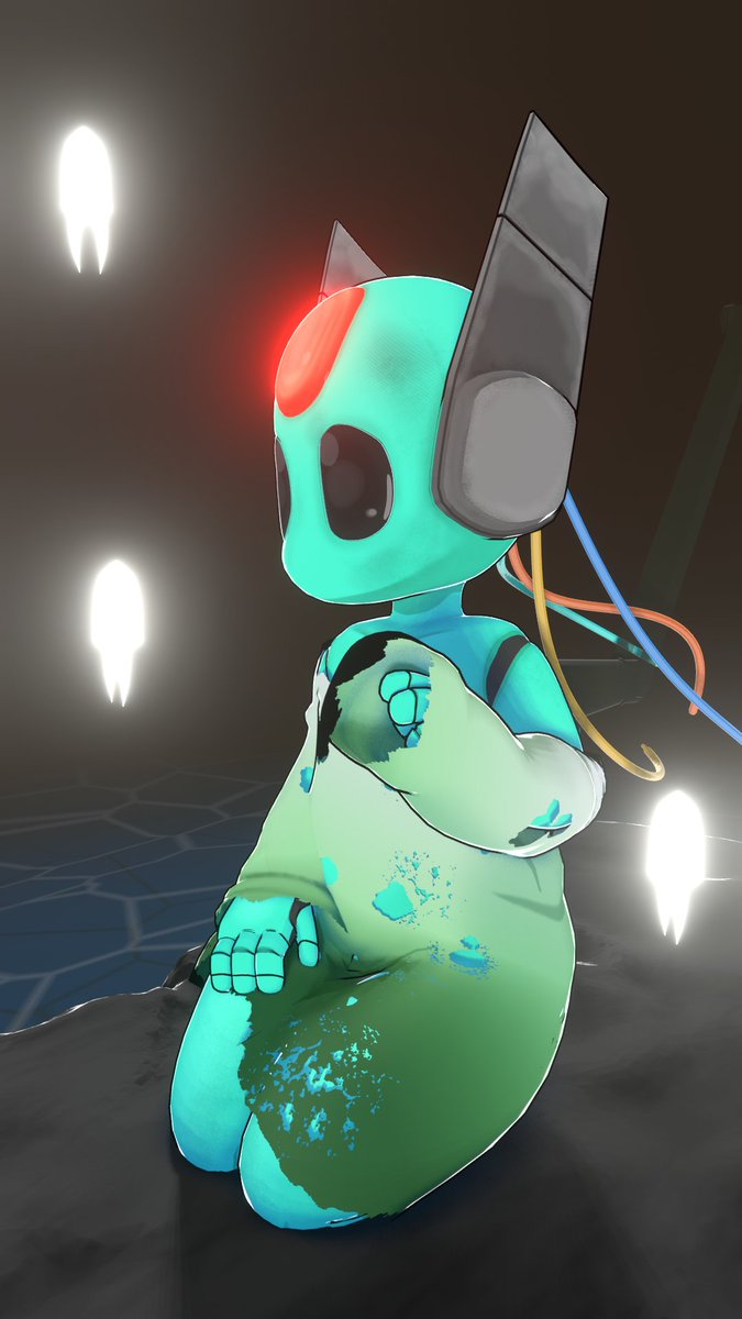 Some renders of my model of 'Looks To The Moon' from #Rainworld 

#b3d #rainworldfanart #lookstothemoon #robotgirl