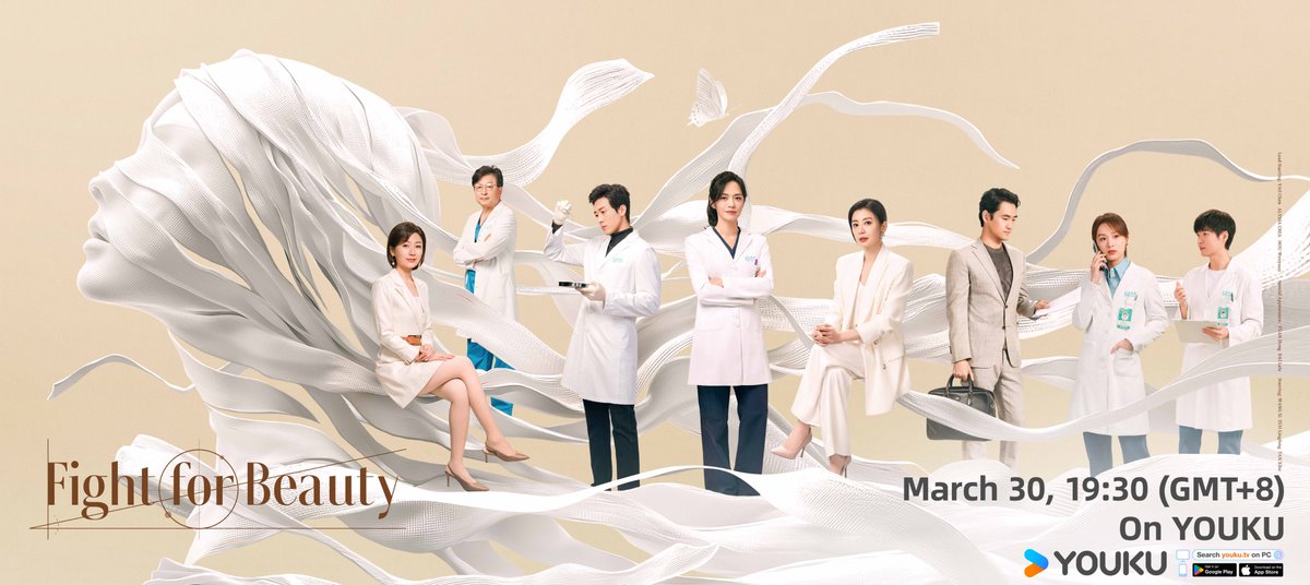 YoukuOfficial's tweet photo. #FightForBeauty A journey of exploring beauty is about to begin. Premiering March 30, 19:30 (GMT+8) on YOUKU.Lead Starring: #YAOChen #ALYSSACHIA #HOUWenyuanSpecial Appearance: #YUANHong #DAILeleStarring: #WANGXi #ZUOLingfeng #TANXihe 

#以美之名  #姚晨 #贾静雯 #侯雯元 #袁弘 #代乐乐 #王西 #左凌峰 #谭希和 

#YOUKU #优酷