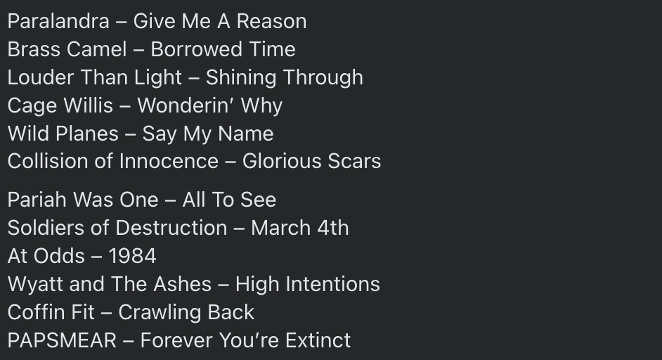 Thank you to <a href="/KOMPRadio/">KOMP Radio</a> for giving our soon to be released new song "Going Blind" a spin on the Homegrown show on Sunday night!