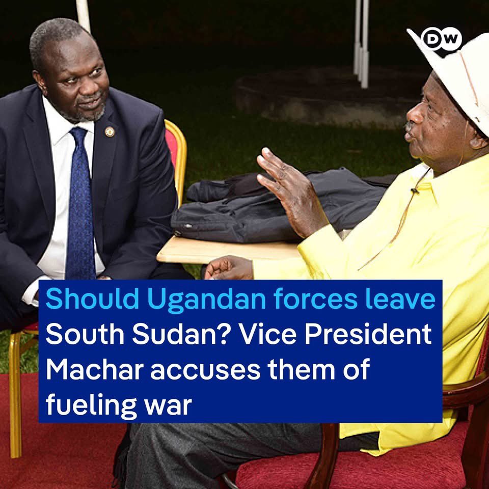 kuacmedia's tweet photo. Dr. Machar is accusing Uganda of violating international agreements by deploying troops without approval from South Sudan’s transitional government. The Uganda arms are accused of carrying out airstrikes in Upper Nile and Jonglei states, allegedly targeting civilians. https://t.co/obMqIHcfdl
