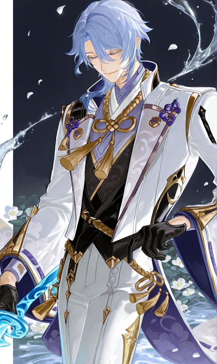 -Having seen the world yet remaining tenderhearted-
Happy Birthday, Ayato sama!!

#kamisatoayato #神里綾人生誕祭2025 #Genshin #pixai