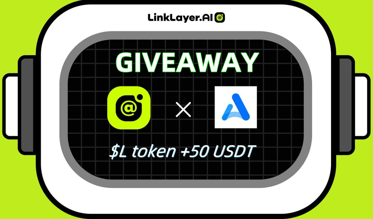 AScoin Wallet (@assure_pro) on Twitter photo 🤩Join the #AScoin Wallet x <a href="/LinkLayerAI/">LinkLayerAI</a> #Giveaway , let's share 5⃣0⃣ USDT+ $L Token together!
🔥LinkLayerAI is an #agent and AaaS-driven #DeFi Protocol!
To join:
1⃣Follow <a href="/LinkLayerAI/">LinkLayerAI</a> & <a href="/Assure_pro/">AScoin Wallet</a>
2⃣Fill app.galxe.com/quest/assurewa…
3⃣RT<a href="/3/">Blair</a> & Like!
🎇Choose #AScoin for all 🤩Join the #AScoin Wallet x <a href="/LinkLayerAI/">LinkLayerAI</a> #Giveaway , let's share 5⃣0⃣ USDT+ $L Token together!
🔥LinkLayerAI is an #agent and AaaS-driven #DeFi Protocol!
To join:
1⃣Follow <a href="/LinkLayerAI/">LinkLayerAI</a> & <a href="/Assure_pro/">AScoin Wallet</a>
2⃣Fill app.galxe.com/quest/assurewa…
3⃣RT<a href="/3/">Blair</a> & Like!
🎇Choose #AScoin for all