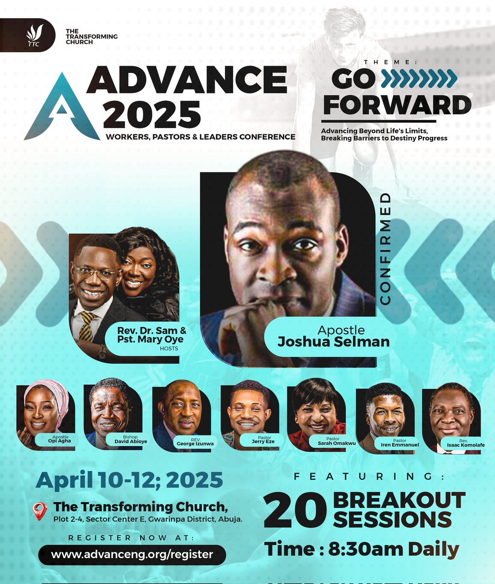 APOSTLE JOSHUA SELMAN: Founder of #KoinoniaGlobal &amp; ENI, is known for revelatory teaching, prophetic insight &amp; passion for God’s presence. 

He’ll be speaking again at #ADVANCE2025!