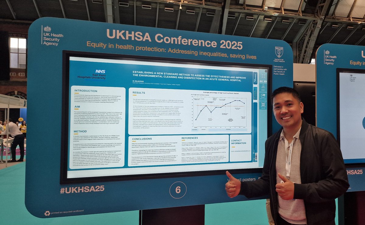 Mark Dalauidao (@mdalauidao) on Twitter photo Had the opportunity to showcase my abstract at the UK Health Security Agency (UKHSA) Conference 2025.
#UKHSA25
<a href="/filipinonurseuk/">Filipino Nurses Association UK</a> <a href="/FSNA_UK/">Filipino Senior Nurses Alliance UK</a> <a href="/EKHUFT/">East Kent Hospitals</a> Had the opportunity to showcase my abstract at the UK Health Security Agency (UKHSA) Conference 2025.
#UKHSA25
<a href="/filipinonurseuk/">Filipino Nurses Association UK</a> <a href="/FSNA_UK/">Filipino Senior Nurses Alliance UK</a> <a href="/EKHUFT/">East Kent Hospitals</a>