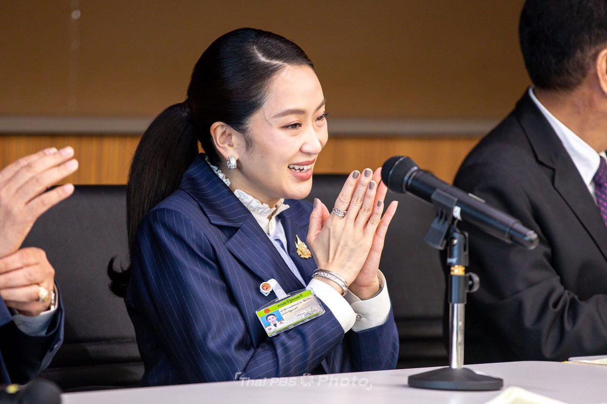 IrrawaddyNews's tweet photo. Thai PM Paetongtarn Shinawatra survived a no-confidence vote Thursday; the opposition accused her of being unqualified and unduly influenced by her father, ex-PM Thaksin. She was backed by 319 of 488 lawmakers, local media said. (Photo: Thai PBS World ) #WhatsHappeningInMyanmar https://t.co/0hola92gSB