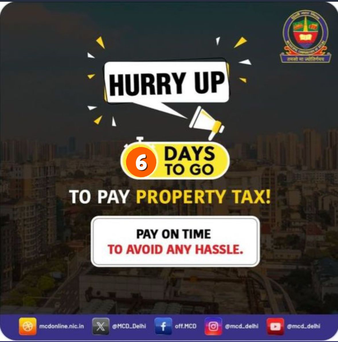 Property Tax Department, MCD tweet media