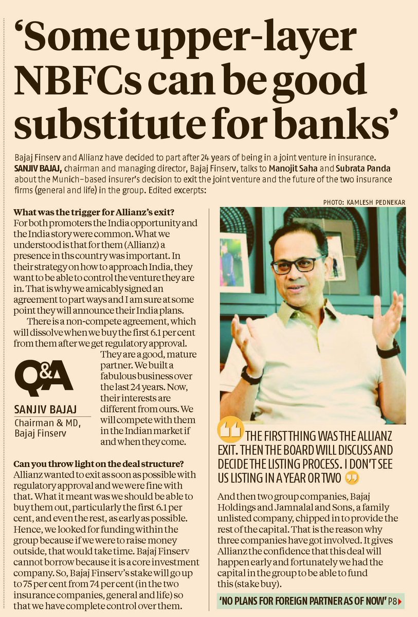 Bajaj_Finserv (@bajaj_finserv) on Twitter photo Sanjiv Bajaj, Chairman and Managing Director, Bajaj Finserv, in conversation with <a href="/bsindia/">Business Standard</a> Sanjiv Bajaj, Chairman and Managing Director, Bajaj Finserv, in conversation with <a href="/bsindia/">Business Standard</a>