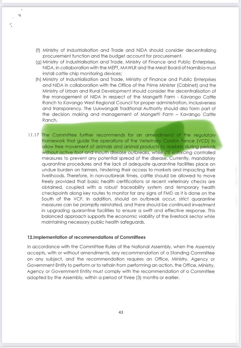 Shipululo's tweet image. People of Namibia 🇳🇦
I am delighted to Inform you that Parliament has APPROVED a Report, without amendments, by its Standing Committee on Economic and Public Administration, calling for the Removal of the 1896 REDLINE. In terms of the rules, when this happens, the Ministry Must…