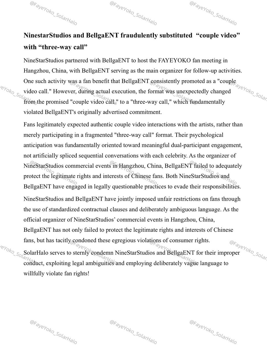 XuJunny75666's tweet photo. the statement of NinestarStudios and BellgaENT fraudulently substituted "couple video" with "three-way call"
@ingshin
@ppoliceofficial
@pdpathailand
@MFAThai
@MOTS_Thailand
NINESTAR IS DESPERATE
#FansPushForTruth
NINESTAR IS RUINED
#FansWontStop https://t.co/EVeA7qLUwe