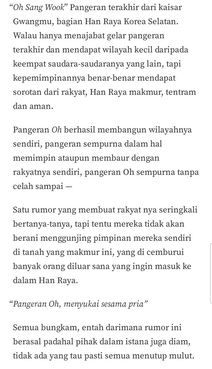 akuuvio's tweet photo. Youre majesty pangeran oh !

Sangwook x seokjin.
Tw//harsh words. https://t.co/o65NnIhn1u