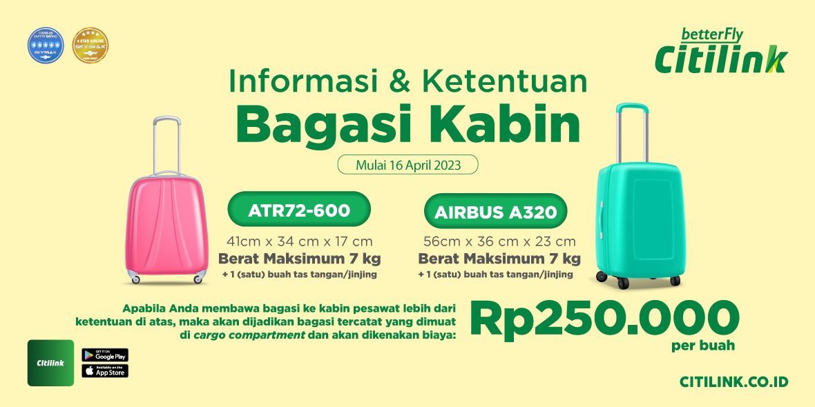 Aturan Bagasi Kabin Citilink (2025)