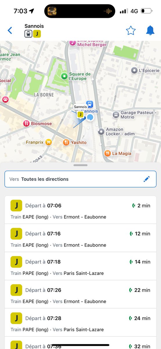 HadyDiallo's tweet photo. @LIGNEJ_SNCF Il serait bien de mettre l’application IDF que vous nous recommandez à jour 😒 le train sur l’application est affiché 10 min avec un traffic normal… hors le train de 7:08 a été supprimé!!!!! https://t.co/aYWdnhjNVT