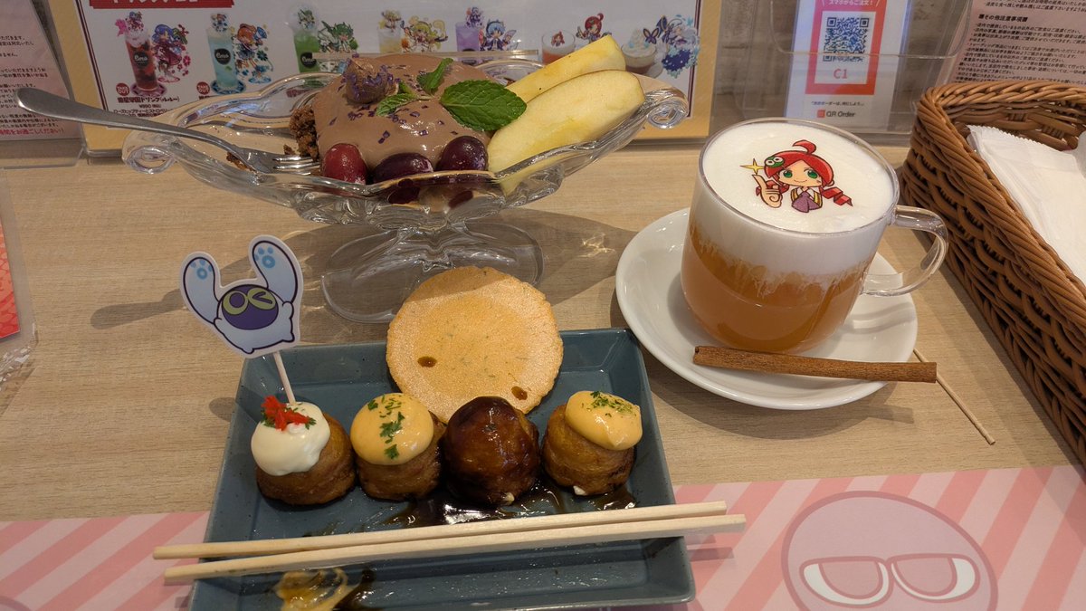 ArmandoRCJr's tweet photo. This cafe was excellent! I'm really happy to have come here; the food was great and everything was so cute! 

Thank you, Sega! Please do more of these (internationally, too)! 

#ぷよクエカフェ2025 #PuyoPuyo #ぷよぷよ https://t.co/KubqQUV1BX
