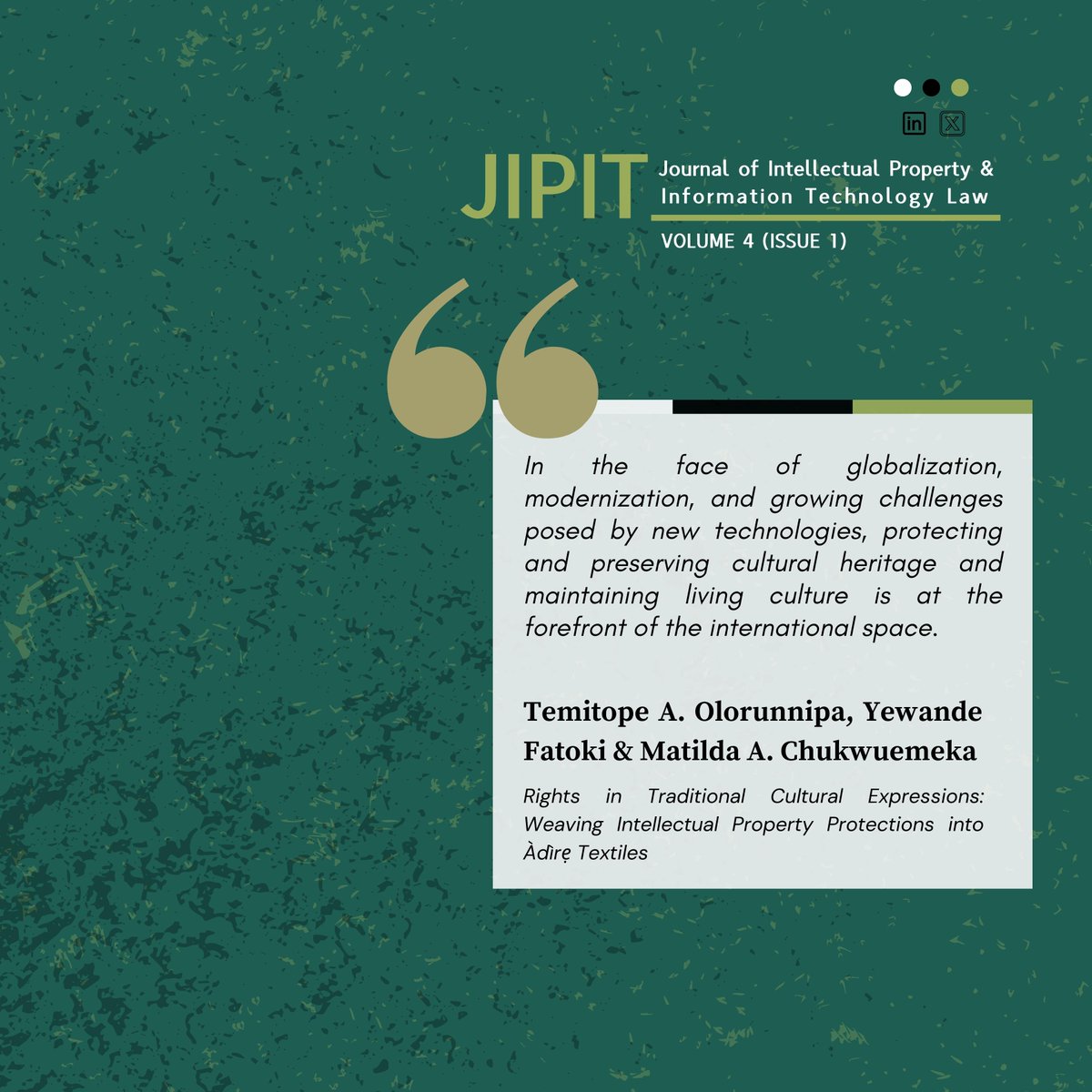 Strathmore CIPIT tweet media