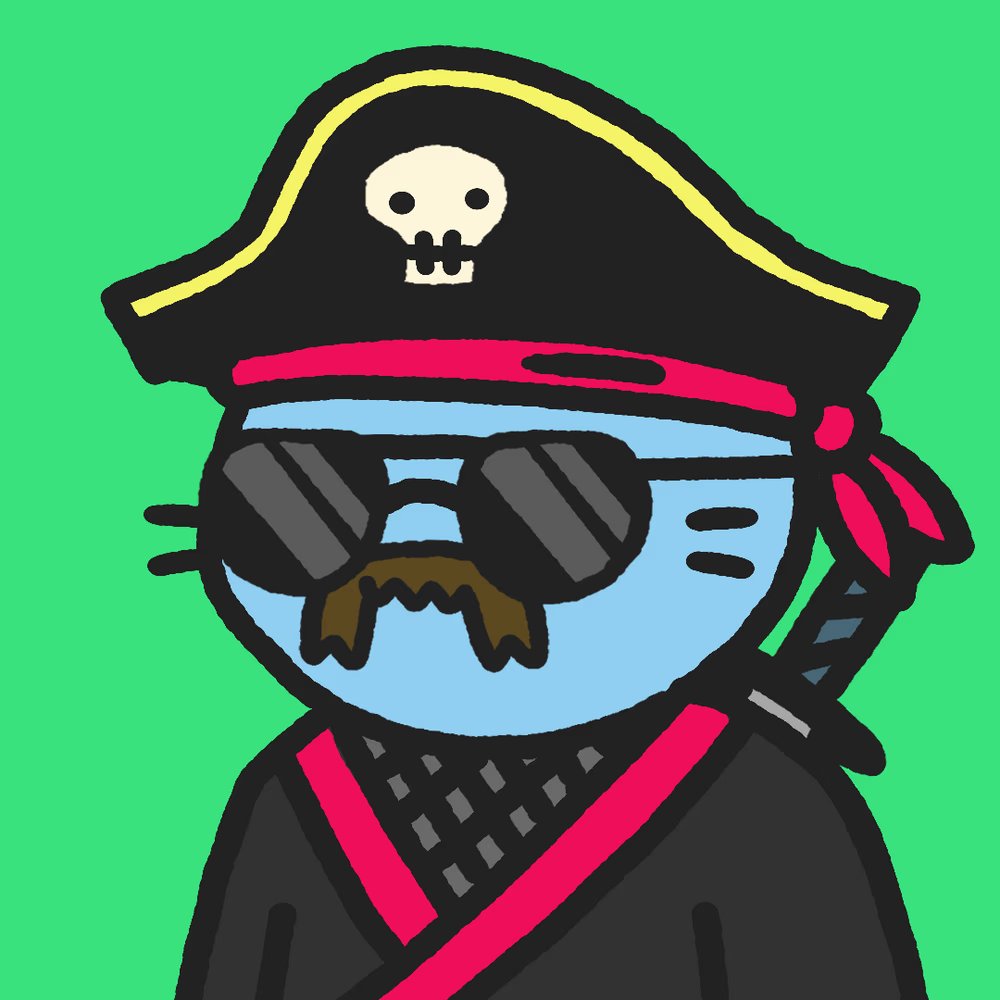 FINALLY got my first <a href="/coolcats/">Cool Cats</a>  
A moustached, pirate cat ninja 80's cop. 

It's basically me. 

Today is a good day.
#WLTC