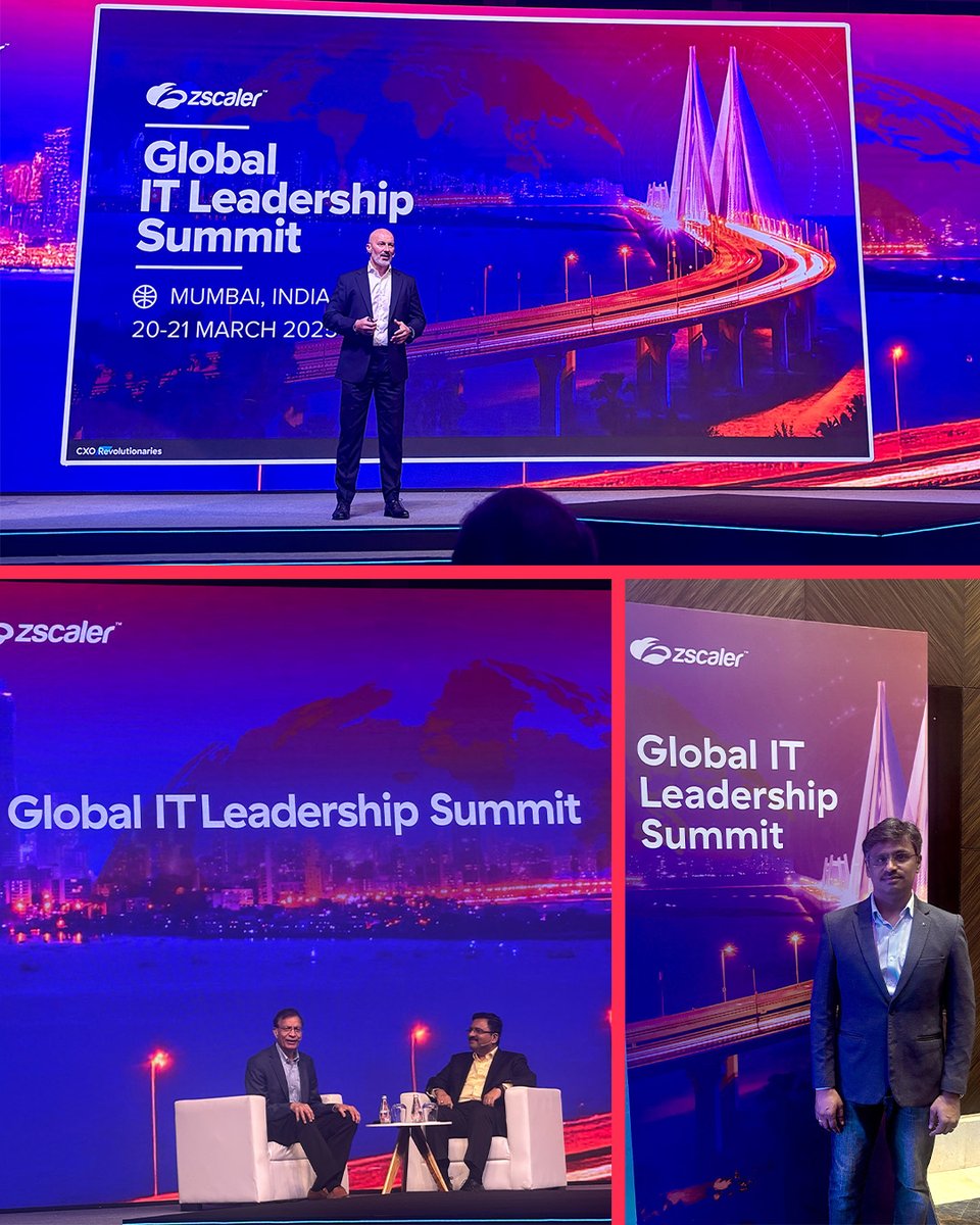 InfiniteOFCL's tweet image. Infinite remains at the forefront of cybersecurity innovation, and our CISO, Senthil Subramaniam ESR, had the opportunity to engage with global leaders at Zscaler’s Global IT Leadership Summit in Mumbai. ✨

#InfinitePossibilities #CyberSecurity #CloudProtection  #Zscaler