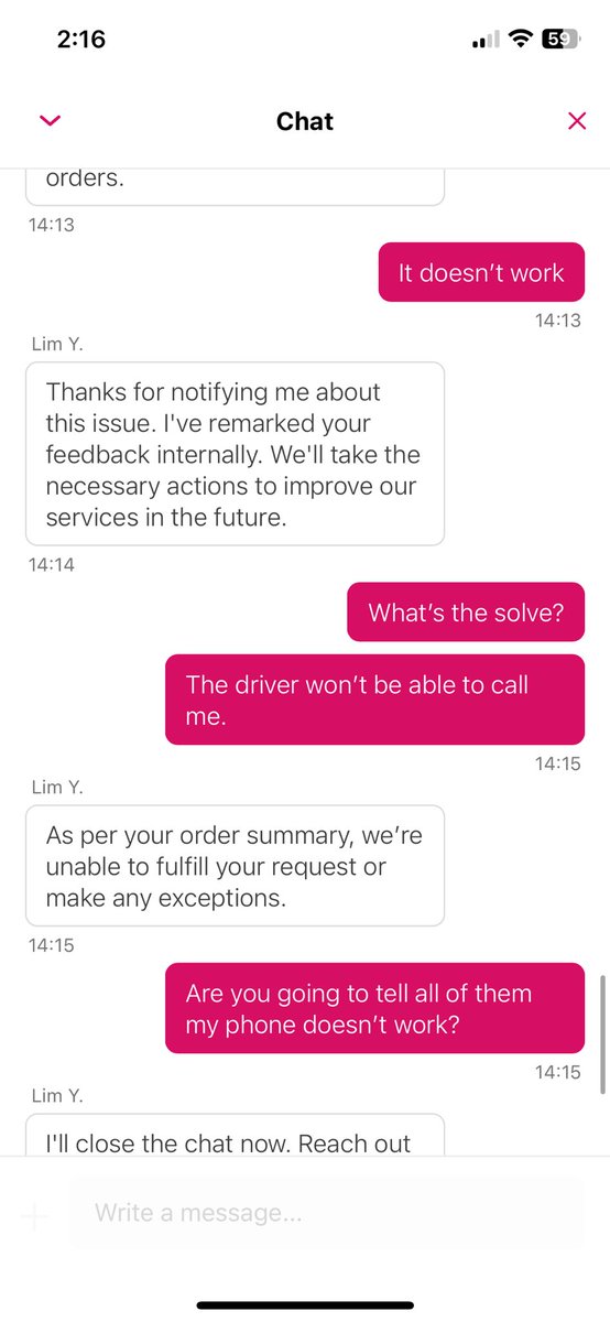 kristiinnnaaaa's tweet photo. @foodpandahk absolute worst customer service ever! No solve provided at all https://t.co/wESJl8gvT4
