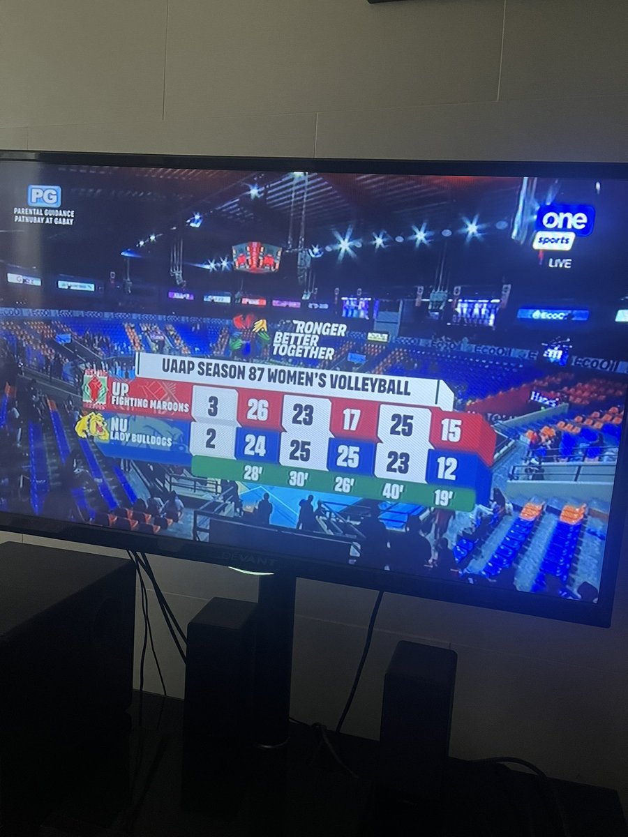 iamdomramirez's tweet photo. Monster performance from Ytang and spectacular game from the entire team. 

Di ako makahinga habang nanonood. Laban @upwvt! Kaya pa ang Final 4. #UPFight #UAAPSeason87 https://t.co/aGU3rJrtAd