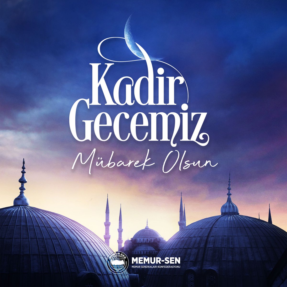 Kadir Gecesinin ülkemiz ve mazlum coğrafyalar başta olmak üzere, bütün insanlığa huzur, barış ve bereket getirmesini temenni ederiz. Kadir Geceniz mübarek olsun.
#KadirGecesi