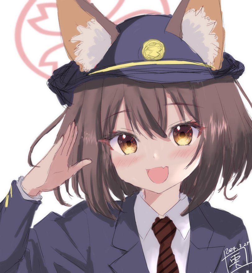 イズナ(ブルアカ) 「雑なんですが可愛くかけたやつ#上手いとか下手とかそういうのは関係なく自分が気に入」|清流雫のイラスト
