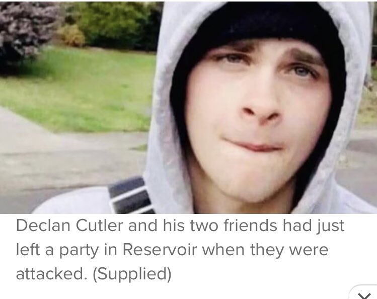 💥 Declan Cutler, an innocent young teen from my community was murdered by 7 migrant gang  members after he left a house party in Melbourne. He was alone, unarmed &amp; defenceless.

Declan was kicked, stabbed &amp; stomped on, he bled to death on the ground after suffering more than 152